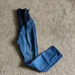 Indigo blue size medium long skinny jeans